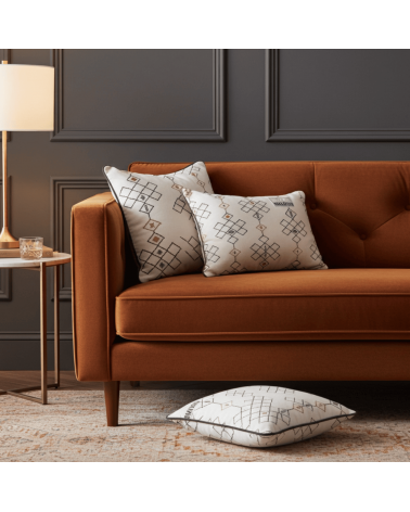 Ethnisch - Kissenbezug für Sofa aus Samt Où est Marius zierkissen sofa deko kissen kaufen dekokissen sofakissen