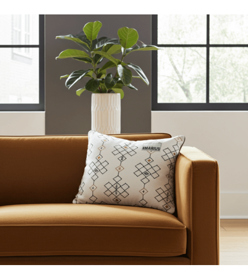 Ethnisch - Kissenbezug für Sofa aus Samt Où est Marius zierkissen sofa deko kissen kaufen dekokissen sofakissen