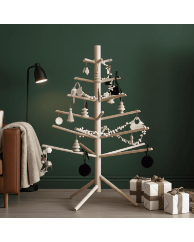 Small Design Wooden Christmas tree artificial fake realistic real woods christmas tree