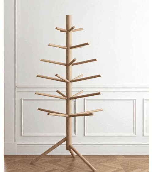Albero di Natale piccolo in legno - Alberi natalizi di legno Kitatori bellissimi particolari decorato addobbati eleganti moderno