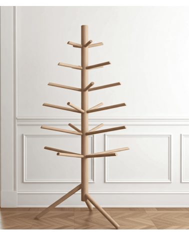 Small Wooden Christmas tree - Kitatori Design xmas tree in wood artificial fake realistic real woods christmas tree