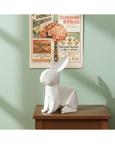 Lapin - Lampe de table à poser, lampe de chevet originale Plizoo a poser de nuit led moderne originale design suisse