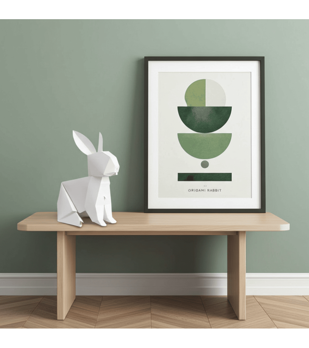 Lapin - Lampe de table à poser, lampe de chevet originale Plizoo a poser de nuit led moderne originale design suisse