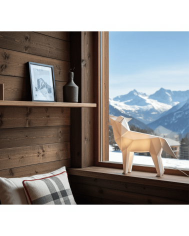 Wolf dog lamp - Animal lighting, table & bedside lamp Plizoo light for living room bedroom kitchen original designer