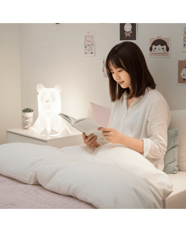 Lampada orso, panda - Lampada da tavolo design animali Plizoo Lampade led design moderne salotto