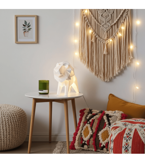 Lampe Lion - Luminaire animal à poser, lampe de chevet design Plizoo a poser de nuit led moderne originale design suisse