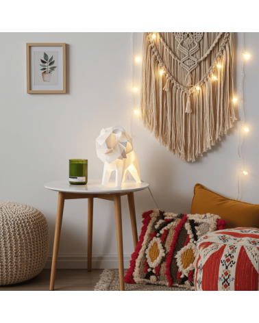 Lampe Lion - Luminaire animal à poser, lampe de chevet design Plizoo a poser de nuit led moderne originale design suisse