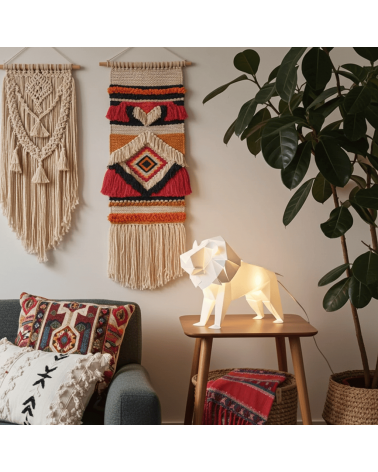 Lampe Lion - Luminaire animal à poser, lampe de chevet design Plizoo a poser de nuit led moderne originale design suisse