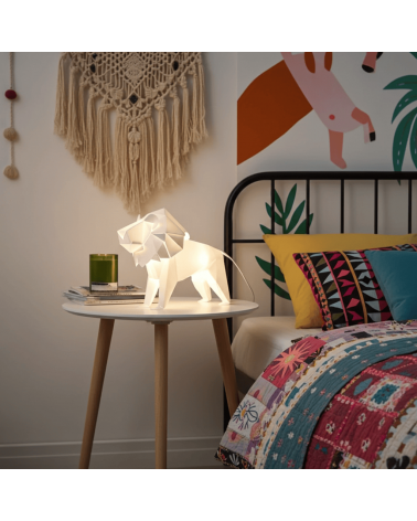 Lampe Lion - Luminaire animal à poser, lampe de chevet design Plizoo a poser de nuit led moderne originale design suisse