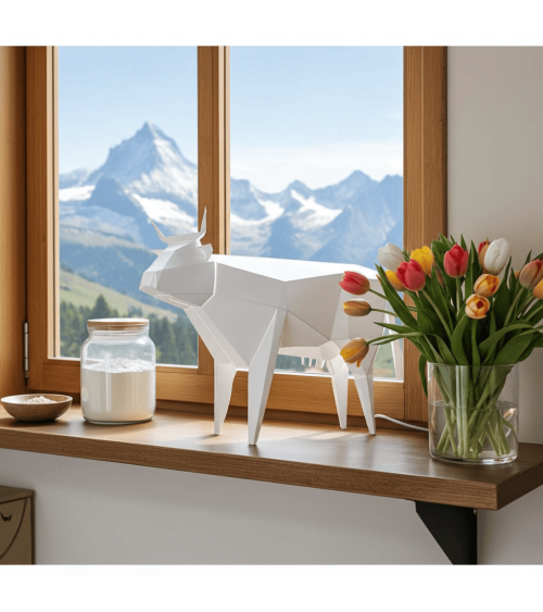 Lampada Mucca - Lampada da tavolo design animali Plizoo Lampade led design moderne salotto