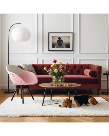 Designer Sessel - GRAVÊNE 7.0 - Weiss & Rosa Maximum Paris stillen stillsessel designer modern kaufen