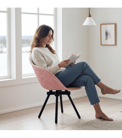 Designer Sessel - GRAVÊNE 7.0 - Weiss & Rosa Maximum Paris stillen stillsessel designer modern kaufen