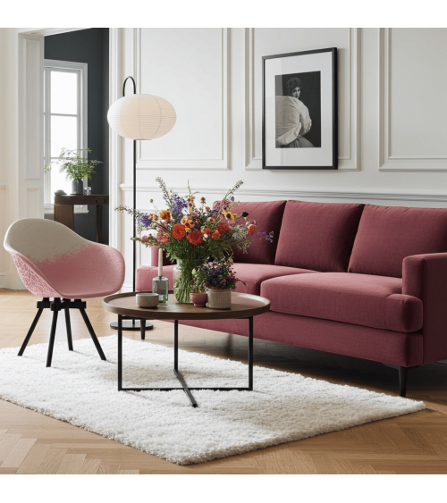 Designer Sessel - GRAVÊNE 7.0 - Weiss & Rosa Maximum Paris stillen stillsessel designer modern kaufen