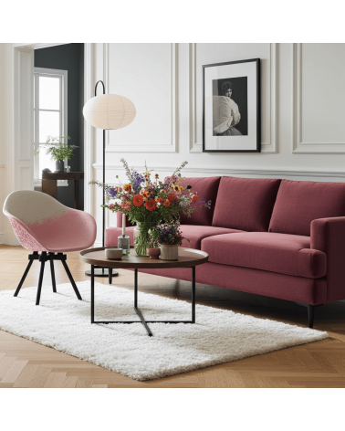 Poltrona Design GRAVÊNE 7.0 - Bianco e rosa Maximum Paris moderna da interno allattamento