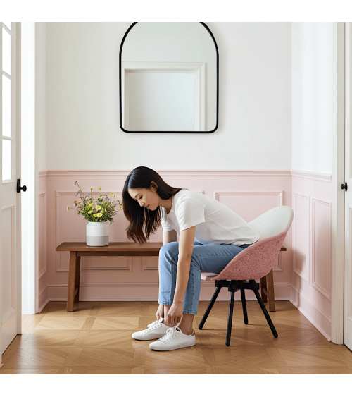 Designer Sessel - GRAVÊNE 7.0 - Weiss & Rosa Maximum Paris stillen stillsessel designer modern kaufen