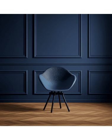 Poltrona Design GRAVÊNE 7.0 - Nero e Blu Maximum Paris moderna da interno allattamento