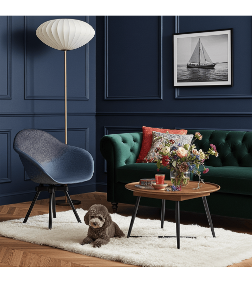 Poltrona Design GRAVÊNE 7.0 - Nero e Blu Maximum Paris moderna da interno allattamento