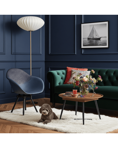 Poltrona Design GRAVÊNE 7.0 - Nero e Blu Maximum Paris moderna da interno allattamento