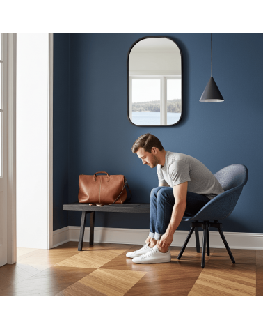 Poltrona Design GRAVÊNE 7.0 - Nero e Blu Maximum Paris moderna da interno allattamento