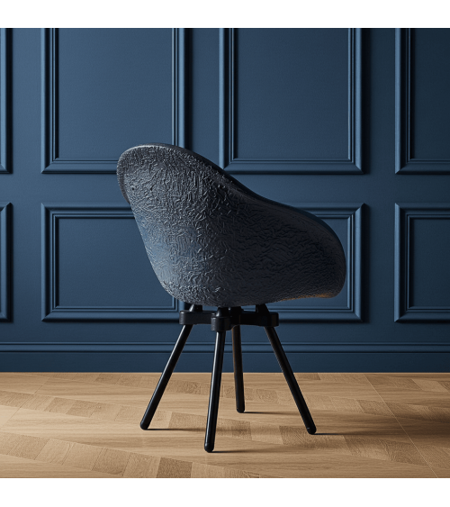 Poltrona Design GRAVÊNE 7.0 - Nero e Blu Maximum Paris moderna da interno allattamento