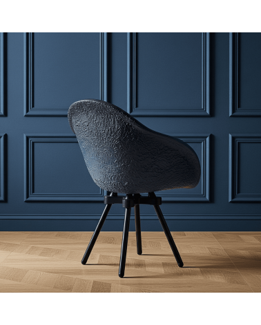 Poltrona Design GRAVÊNE 7.0 - Nero e Blu Maximum Paris moderna da interno allattamento