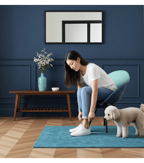 Poltrona Design GRAVÊNE 7.0 - Menta e Blu Maximum Paris moderna da interno allattamento