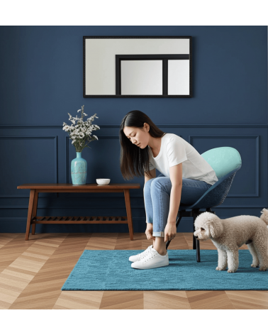 Poltrona Design GRAVÊNE 7.0 - Menta e Blu Maximum Paris moderna da interno allattamento