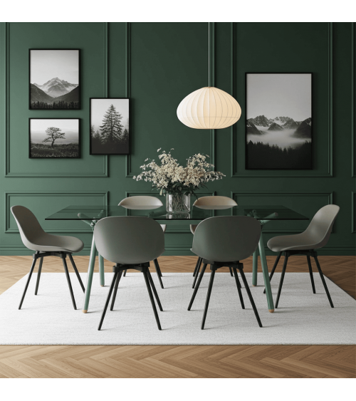 CLAVEX 68.0 Rivière - Tavolo da pranzo design in vetro - MODELLO DA ESPOSIZIONE