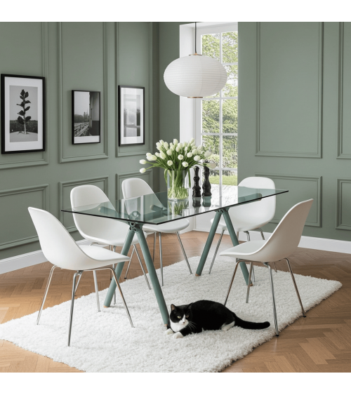 CLAVEX 68.0 Rivière - Designer Tisch aus Glas - AUSSTELLUNGSMODELL