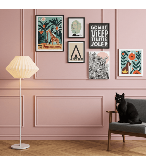 Girafe - Poster A4, affiche, deco murale
