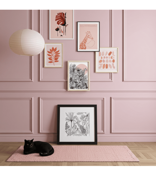 Girafe - Poster A4, affiche, deco murale