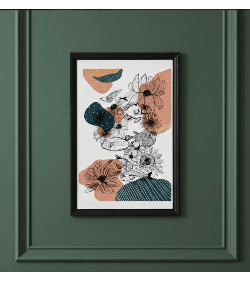 Fische - Poster, Kunstdrucke, Wanddeko Olala by Pupa online bestellen shop store kunstdrucke kaufen wandposter artposter kuns...