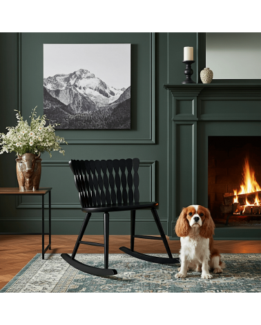 SPIRA Rocking Chair Ash - Sedia a dondolo in legno MYLHTA moderna da interno allattamento