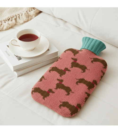 Sausage Dogs - Small Hot water bottle with wool cover Catherine Tough best luxury cool nice cute portable