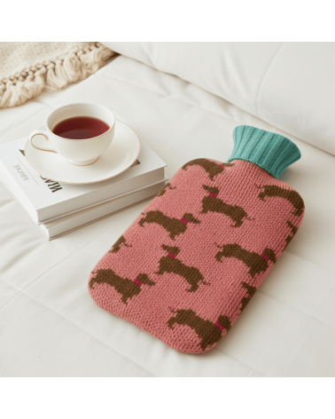 Teckels - Petite bouillotte à eau déhoussable Catherine Tough longue originale haut de gamme luxe
