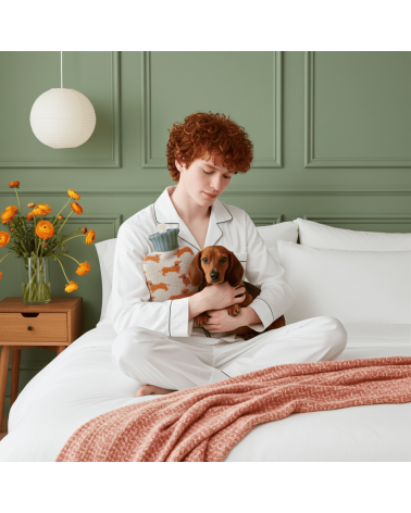 Teckels - Petite bouillotte à eau déhoussable Catherine Tough longue originale haut de gamme luxe