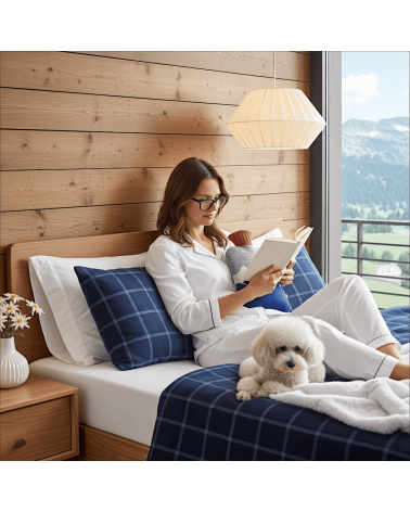 Navy Mountains - Hot water bottle with wool cover Catherine Tough best luxury cool nice cute portable