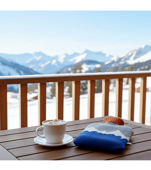 Navy Mountains - Hot water bottle with wool cover Catherine Tough best luxury cool nice cute portable