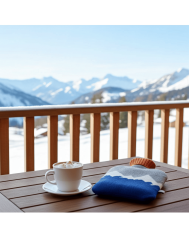 Navy Mountains - Hot water bottle with wool cover Catherine Tough best luxury cool nice cute portable
