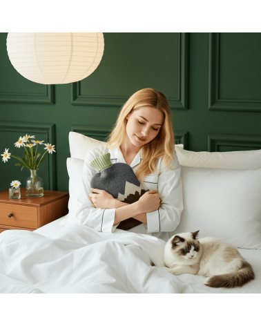 Green mountains - Hot water bottle with wool cover Catherine Tough best luxury cool nice cute portable
