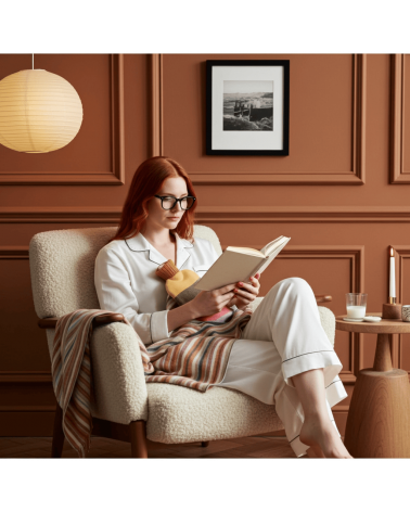 Mustard & Coral Block - Bouillotte à eau déhoussable Catherine Tough longue originale haut de gamme luxe