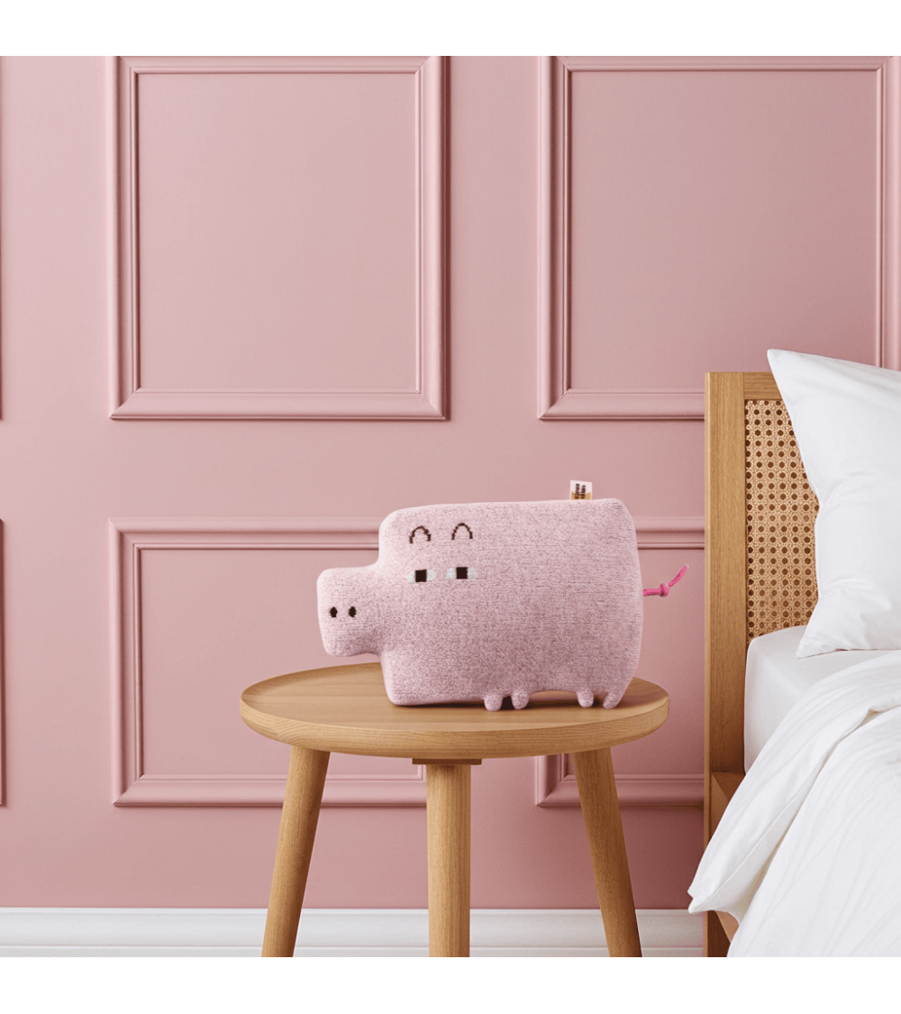 Bouillotte eau chaude rigolote - Design Cochon Rose Donna Wilson longue originale haut de gamme luxe