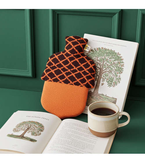 Hot water bottle and knitted wool cover - Acorn Donna Wilson best luxury cool nice cute portable