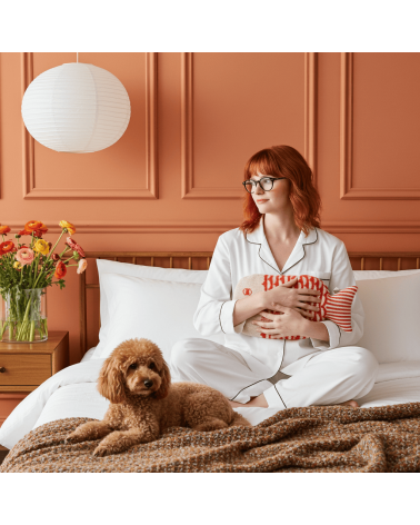 Bouillotte eau chaude originale - Design Poisson Orange Donna Wilson longue originale haut de gamme luxe