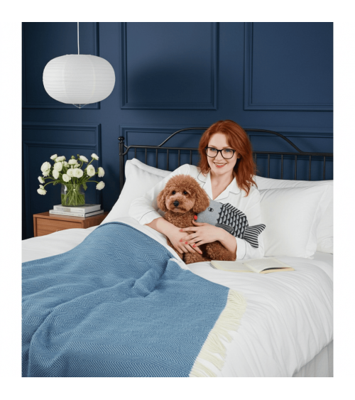 Bouillotte eau chaude originale - Design Poisson Bleu Donna Wilson longue originale haut de gamme luxe