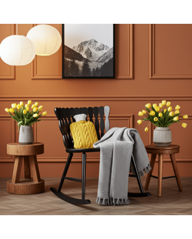 Borsa per acqua calda con fodera in misto cashmere - Giallo e beige Catherine Tough simpatiche divertente migliore