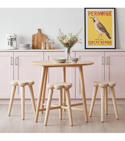Mylhta Ash Stool - Wooden Stool MYLHTA