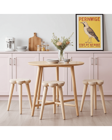 Mylhta Ash Stool - Wooden Stool MYLHTA