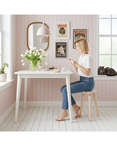 Mylhta Ash Stool - Wooden Stool MYLHTA