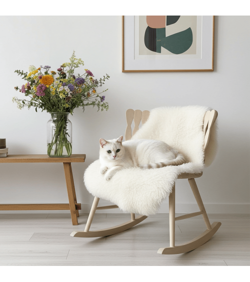 SPIRA Rocking Chair Ash - Sedia a dondolo in legno MYLHTA moderna da interno allattamento